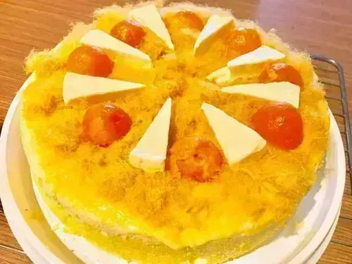 Cách làm bánh bông lan trứng muối bằng nồi cơm điện