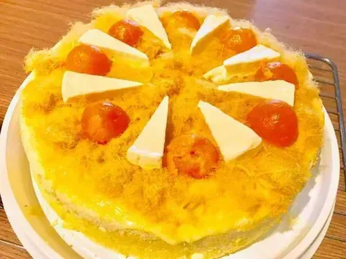 Cách làm bánh bông lan trứng muối bằng nồi cơm điện