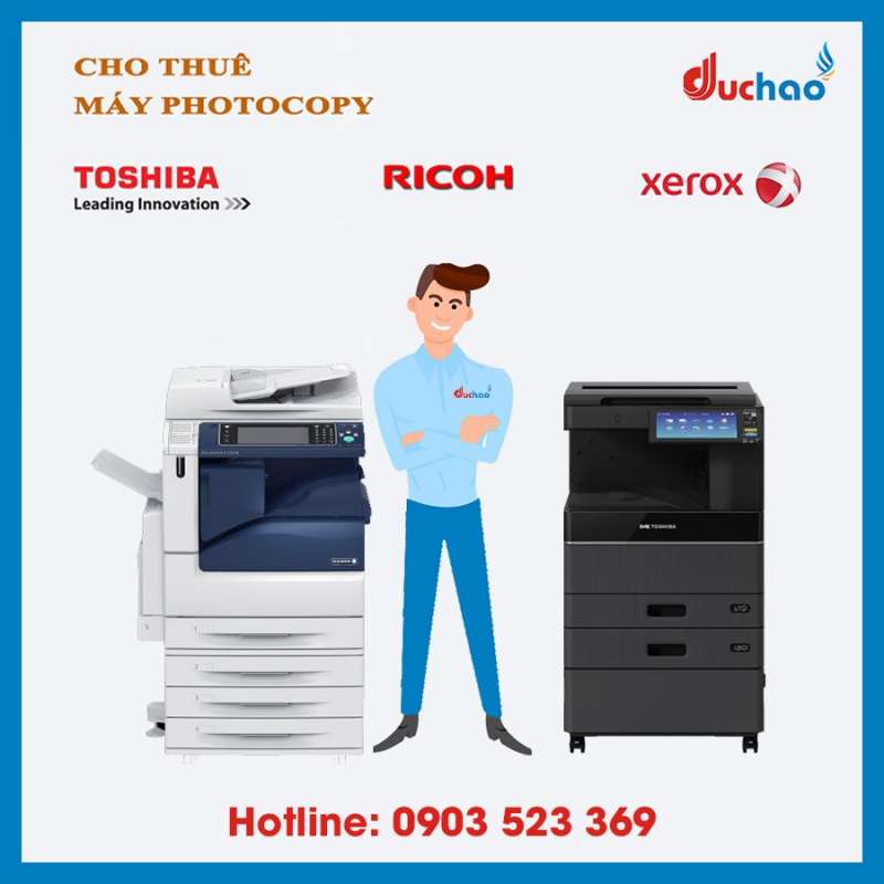 Cho thuê máy photocopy tại Quảng Ngãi - Đức Hào