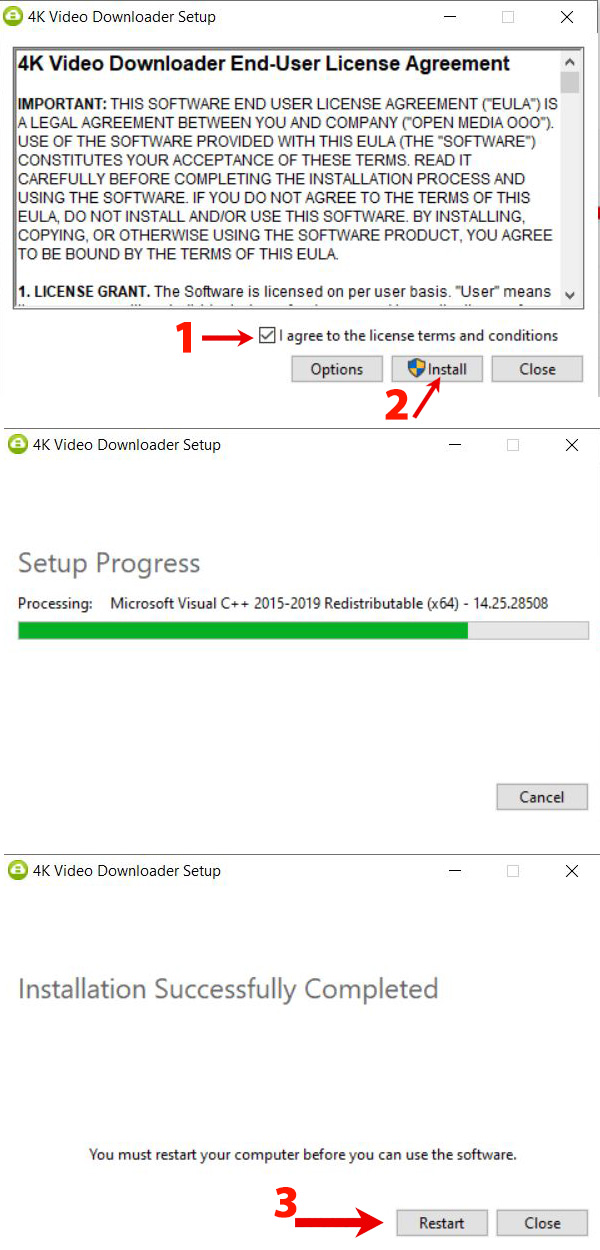 Các bước cài đặt phần mềm 4K Videos Download