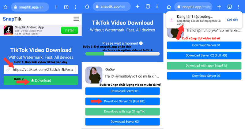 Cách tải Video trên TikTok không bị dính logo về máy tính, điện thoại