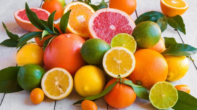 Trái cây họ cam - quýt dồi dào lượng vitamin C