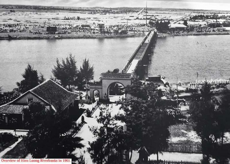 Cầu Hiền Lương bắc qua sông Bến Hải -Hình ảnh những năm tháng chiến tranh