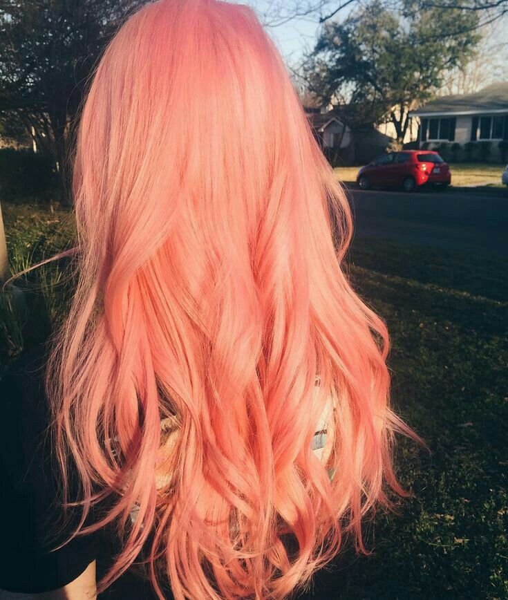 Tóc màu cam hồng khói