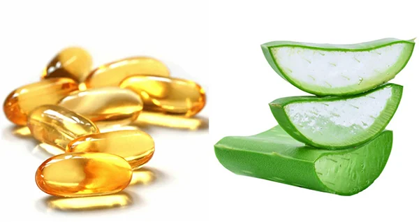 Dưỡng da bằng mặt nạ vitamin E và nha đam 