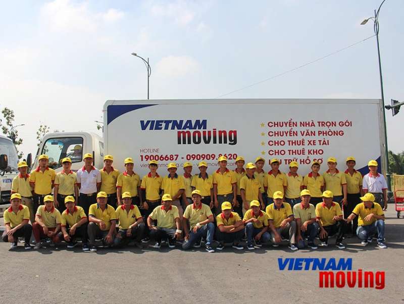 Đội ngũ nhân viên của Vietnam Moving